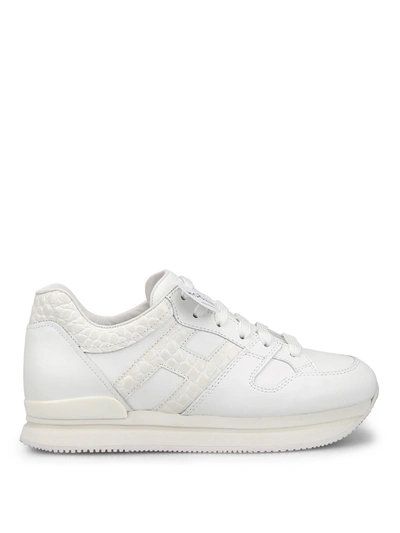 Hogan H222 White Leather Sneakers