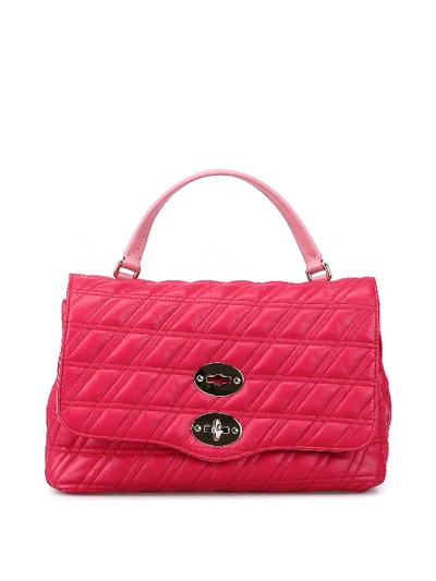 Zanellato Postina S Zeta Matelasse Leather Bag In Dark Pink