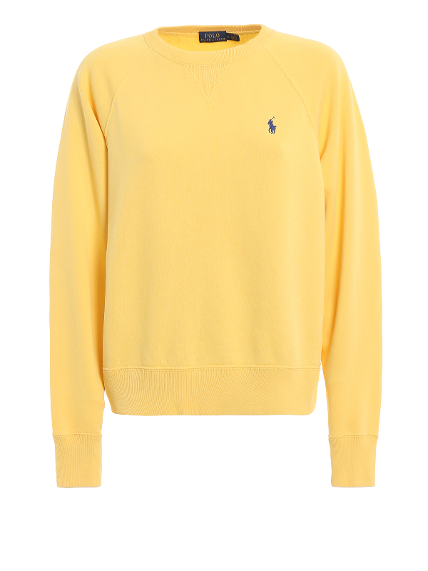 yellow polo pullover