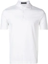 Lamberto Losani White Stretch Cotton Polo Shirt