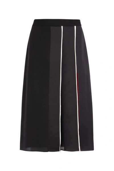 Givenchy Paneled Midi Skirt In Black