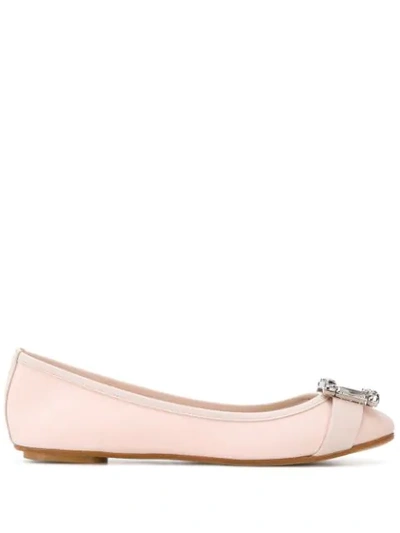 Anna Baiguera Annette Flex Light Pink Canvas Flats