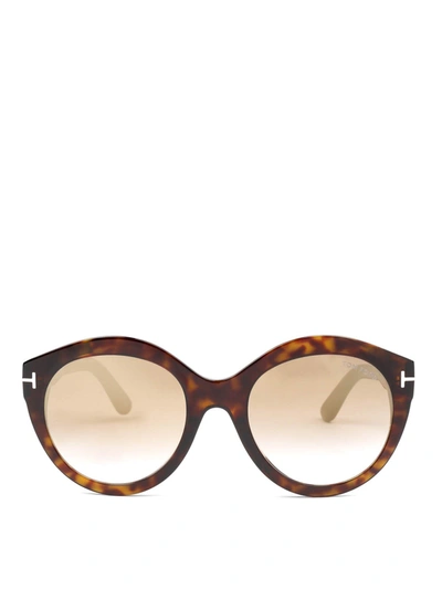 Tom Ford Rosanna Sunglasses In Brown