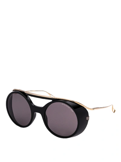 Dita Nacht-one Round Sunglasses In Black