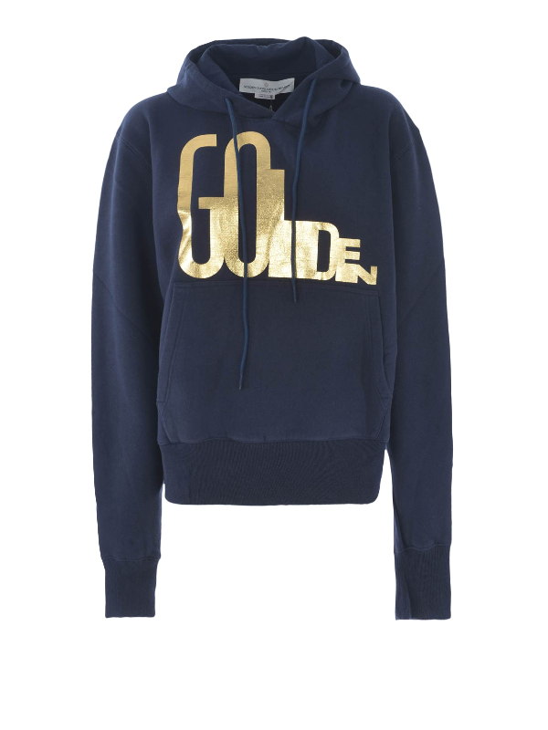 blue and gold hoodie