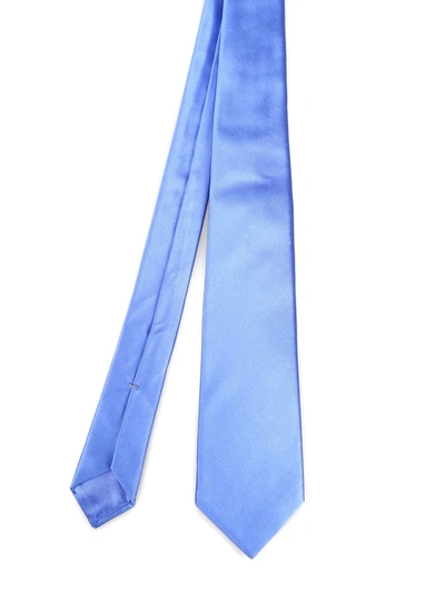 Kiton French Blue Silk Tie