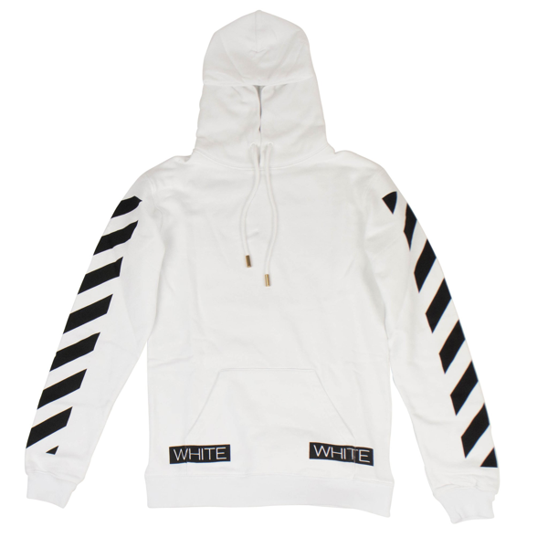 blue collar off white hoodie