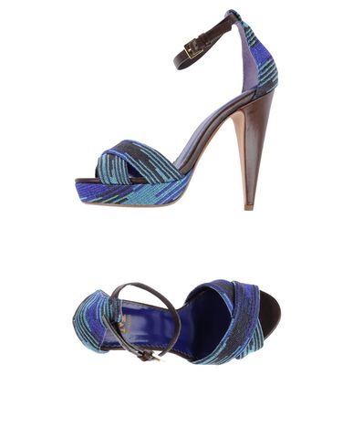M Missoni Sandals In Blue | ModeSens