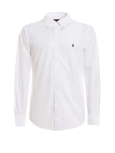Polo Ralph Lauren Mens White Classic Fit Poplin Shirt
