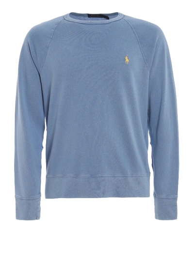 Polo Ralph Lauren Light Blue Cotton Sweatshirt