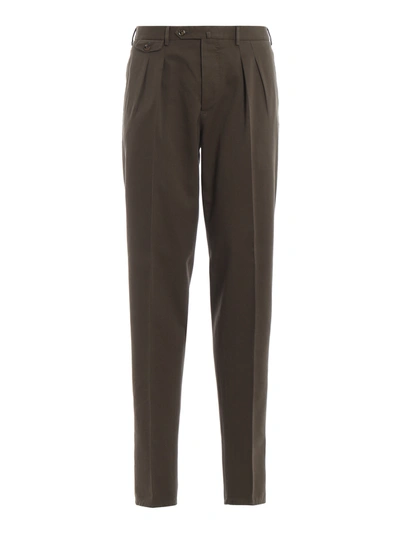 Pt01 The Draper Brown Cotton Trousers