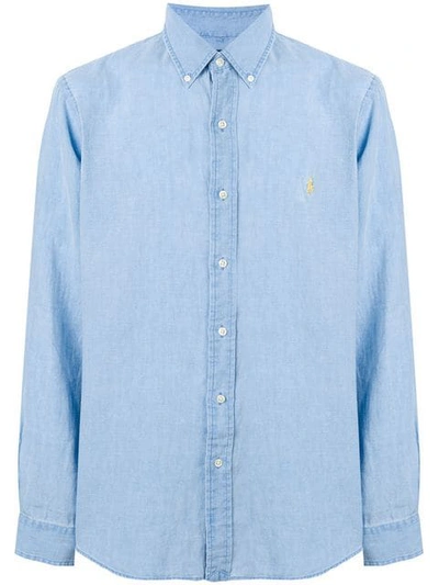 Polo Ralph Lauren Light Blue Linen Bd Shirt