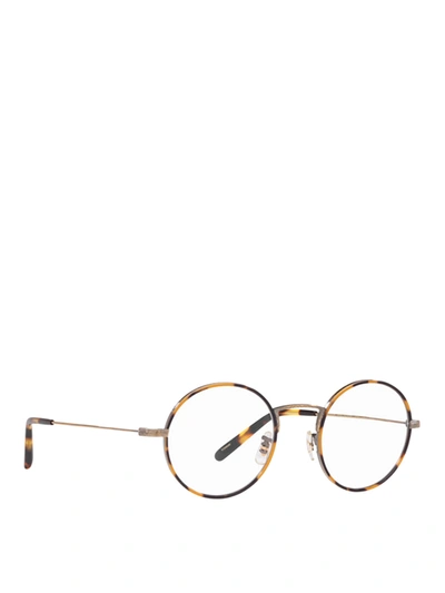 Oliver Peoples Ellerby Tortoiseshell Eyeglasses In Dark Brown