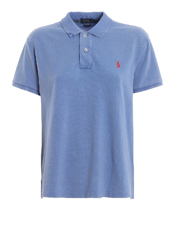 light blue ralph lauren polo shirt