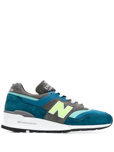New Balance Suede And Tech Fabric 997 Running Shoes In Grey