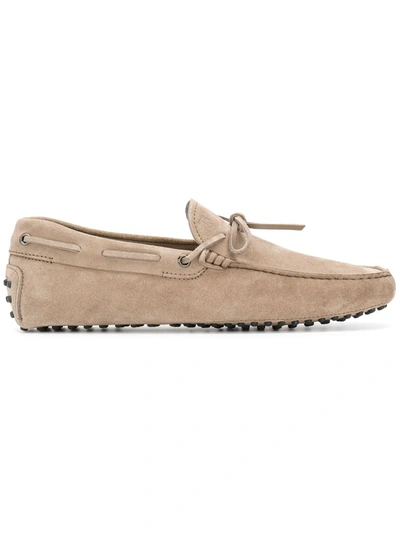 Tod's Gommino Driving Shoes In Beige