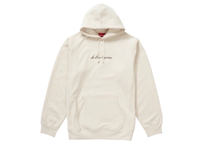 Pre-owned Supreme  Le Luxe Hooded Sweatshirt Natural