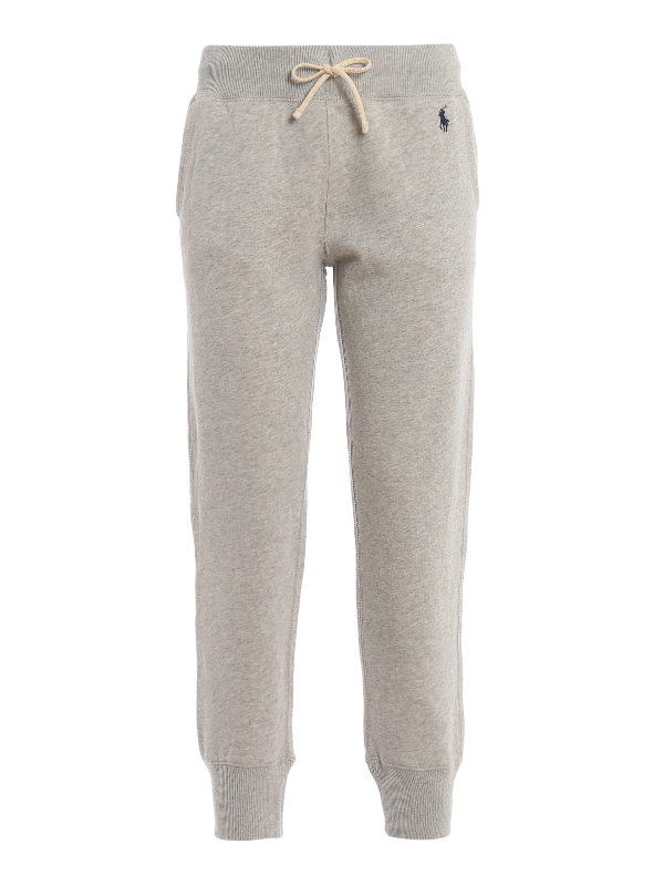 grey cotton tracksuit bottoms