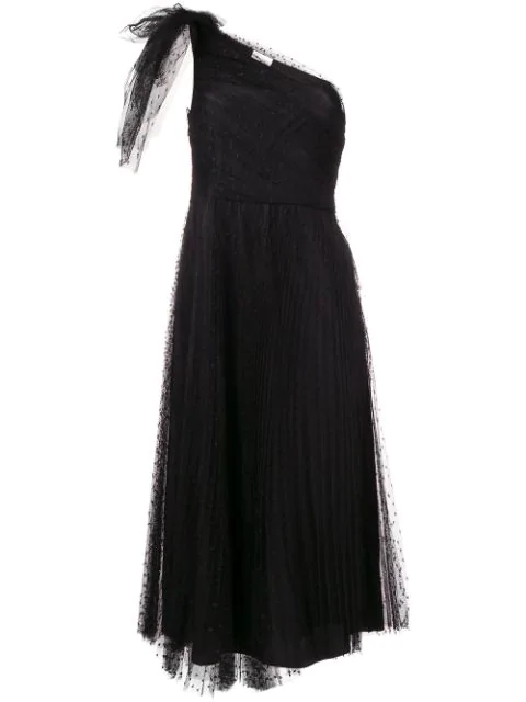 valentino black tulle dress