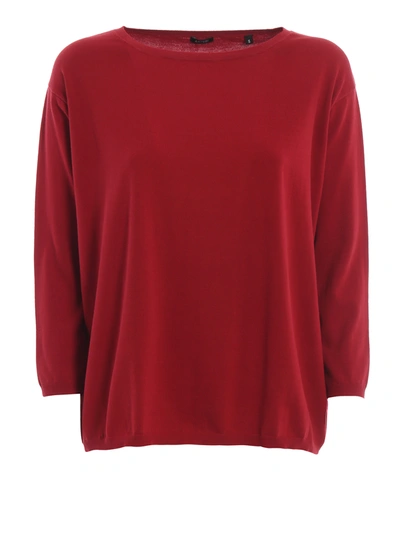 Aspesi Red Cotton Over Sweater
