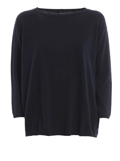 Aspesi Blue Cotton Over Sweater
