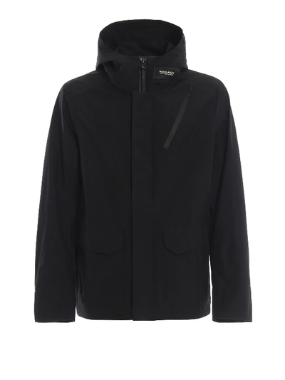 Woolrich Pro Ocean Rudder Hooded Black Jacket