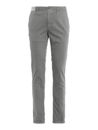 Incotex Grey Lightweight Cotton Slacks