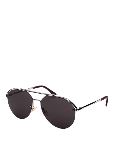 Fendi Fancy Dark Grey Aviator Sunglasses