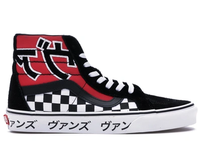 Pre-owned Vans  Sk8-hi Japanese Type Black Red In Black/white-racing Red