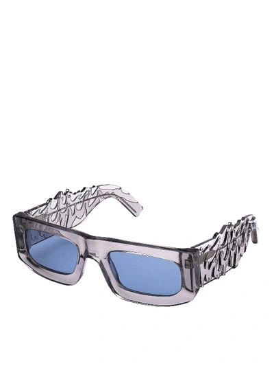 Evangelisti World A001 Acetate Sunglasses In Grey