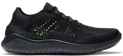 Pre-owned Nike Free Rn Flyknit 2018 Black Anthracite (women's) In Black/anthracite