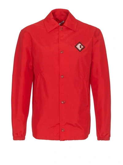 Givenchy Red Tech Fabric Windbreaker