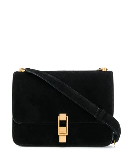 Saint Laurent Carre Flap Crossbody Bag In Black