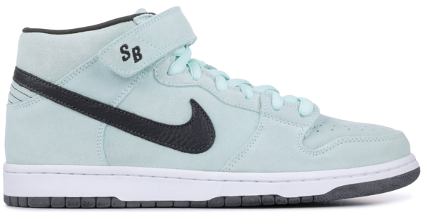 Pre-owned Nike Sb Dunk Mid Sea Crystal/ice Green In Ice Green/dark Charcoal  | ModeSens