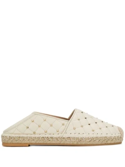 Valentino Garavani Rockstud Spike Espadrilles In White