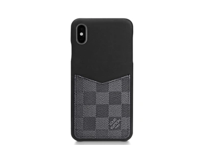 Pre-owned Louis Vuitton  Iphone Case Damier Graphite Xs Max Black