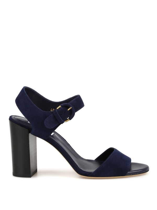 dark blue suede heels