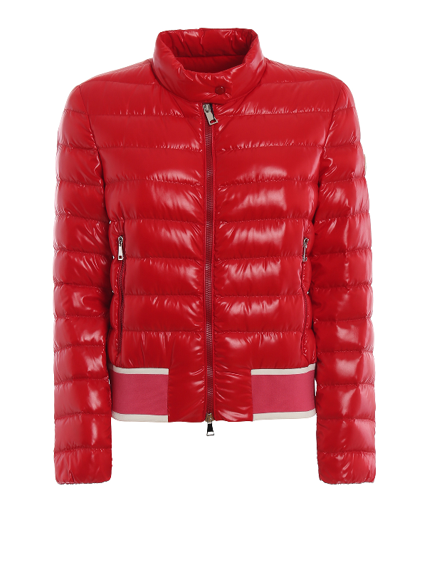Moncler Erevan Glossy Nylon Puffer Jacket In Red | ModeSens