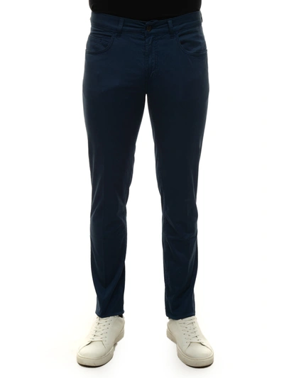 Fay 5-pocket Trousers Medium Blue Cotton Man