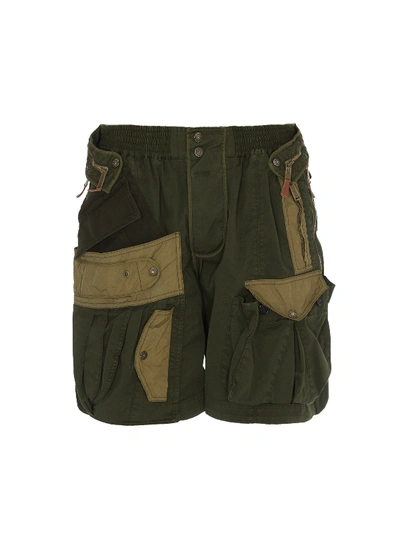 Dsquared2 Military Green Cargo Bermuda Shorts