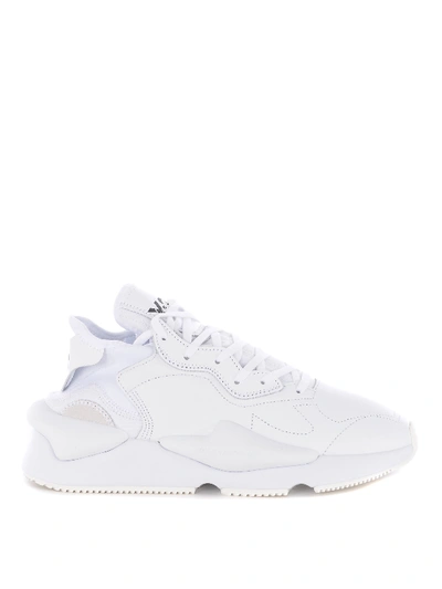 Y-3 Kaiwa White Leather Sneakers