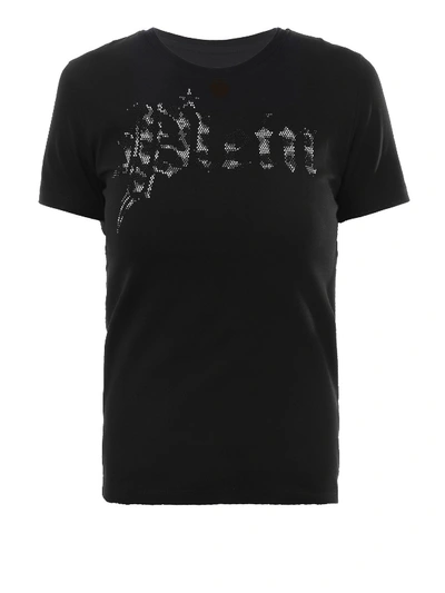 Philipp Plein Gothic Logo Lettering Black T-shirt