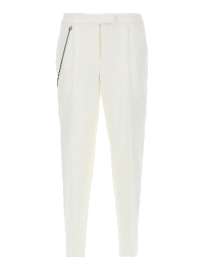 Bottega Veneta Wool Blend Tailored Trousers In White