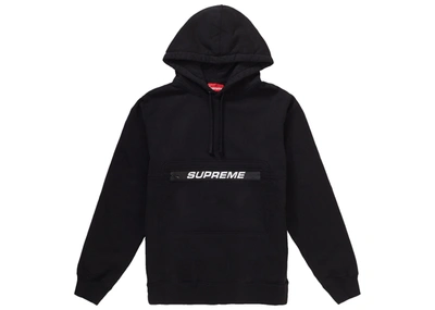 Pre-owned Supreme  Zip Pouch Hooded Sweatshirt Black