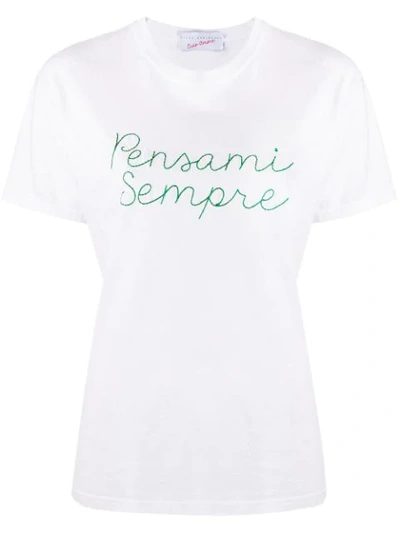 Giada Benincasa Pensami Sempre T-shirt In White