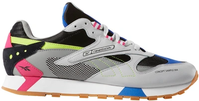 Pre-owned Reebok Classic Leather Ati 90s Grey In Skull Grey/black-pink-lime  | ModeSens