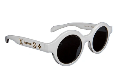 Pre-owned Supreme  X Louis Vuitton Downtown Sunglasses White