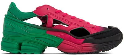 Pre-owned Adidas Originals  Replicant Ozweego Raf Simons Green Vivid Berry In Green/vivid Berry/vivid Berry