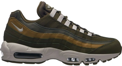 Pre-owned Nike  Air Max 95 Olive Canvas In Olive Canvas/light Bone-golden Moss-light Bone