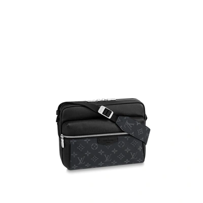 Pre-owned Louis Vuitton Black Monogram Taigarama Outdoor Pouch
